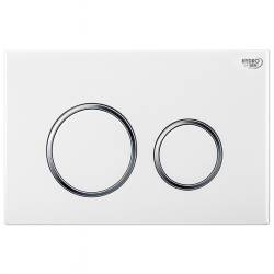 ZESTAW PODTYNKOWY WC STELAŻ HYDROSAN MISKA MIZU-WH-GL-RIM-03 PRZYCISK BUTTON-4-WH BIAŁY