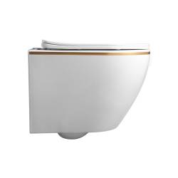 ZESTAW PODTYNKOWY WC STELAŻ HYDROSAN MISKA MIZU-WH-GL-RIM-03 PRZYCISK BUTTON-4-WH BIAŁY