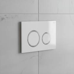 ZESTAW PODTYNKOWY WC STELAŻ HYDROSAN MISKA MIZU-WH-GL-RIM-03 PRZYCISK BUTTON-4-WH BIAŁY