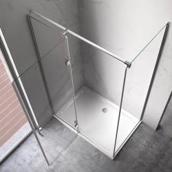 KABINA PRYSZNICOWA PROSTOKĄTNA ZES-KZ03B-110X90 CHROM 110x90 CM