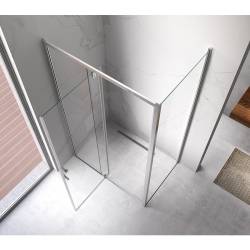 KABINA PRYSZNICOWA PROSTOKĄTNA ZES-KZ07D-120X100 CHROM 120x100 CM