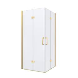 KABINA PRYSZNICOWA KWADRATOWA ZES-KZ08C-GL-BR-90 ZŁOTY SZCZOTKOWANY 90x90 CM