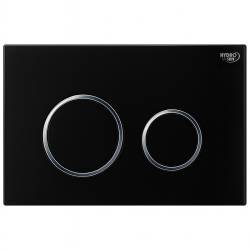 ZESTAW PODTYNKOWY WC STELAŻ HYDROSAN MISKA MIZU-BL-RIM-03 PRZYCISK BUTTON-5-BL CZARNY
