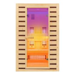 SAUNA DOMOWA SUCHA INFRARED NISKOTEMPERATUROWA TROMSO2 2-3 OSOBOWA 120x105 CM 230 V