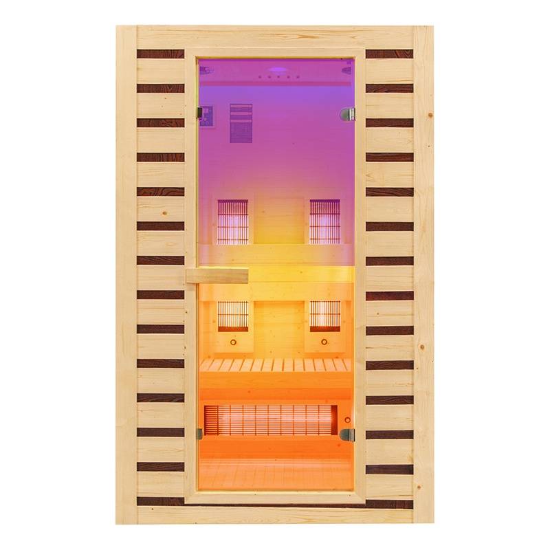 SAUNA DOMOWA SUCHA INFRARED NISKOTEMPERATUROWA TROMSO2 2-3 OSOBOWA 120x105 CM 230 V