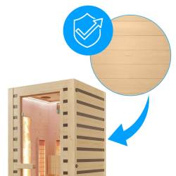 SAUNA DOMOWA SUCHA INFRARED NISKOTEMPERATUROWA TROMSO2 2-3 OSOBOWA 120x105 CM 230 V