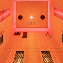 SAUNA DOMOWA SUCHA INFRARED NISKOTEMPERATUROWA TROMSO2 2-3 OSOBOWA 120x105 CM 230 V