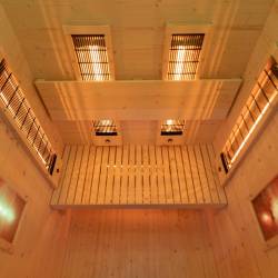 SAUNA DOMOWA SUCHA INFRARED NISKOTEMPERATUROWA TROMSO2 2-3 OSOBOWA 120x105 CM 230 V