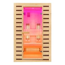 SAUNA DOMOWA SUCHA INFRARED NISKOTEMPERATUROWA TROMSO2 2-3 OSOBOWA 120x105 CM 230 V