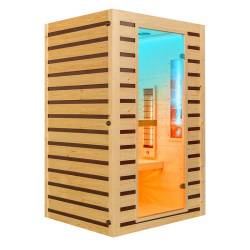 SAUNA DOMOWA SUCHA INFRARED NISKOTEMPERATUROWA TROMSO2 2-3 OSOBOWA 120x105 CM 230 V