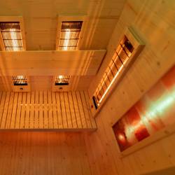 SAUNA DOMOWA SUCHA INFRARED NISKOTEMPERATUROWA TROMSO2 2-3 OSOBOWA 120x105 CM 230 V