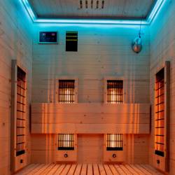 SAUNA DOMOWA SUCHA INFRARED NISKOTEMPERATUROWA TROMSO2 2-3 OSOBOWA 120x105 CM 230 V