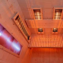 SAUNA DOMOWA SUCHA INFRARED NISKOTEMPERATUROWA TROMSO2 2-3 OSOBOWA 120x105 CM 230 V