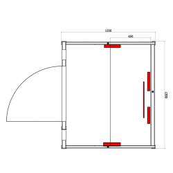 SAUNA DOMOWA SUCHA INFRARED NISKOTEMPERATUROWA TROMSO2 2-3 OSOBOWA 120x105 CM 230 V