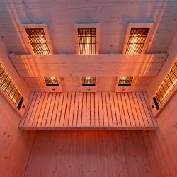 SAUNA SUCHA INFRARED NISKOTEMPERATUROWA TROMSO3 153x110 CM