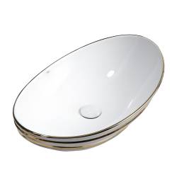 UMYWALKA NABLATOWA CERAMICZNA LAVI-WH-GL-LN-625 BIAŁA LAVI-WH-GL-LN-625