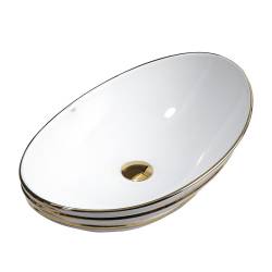 UMYWALKA NABLATOWA CERAMICZNA LAVI-WH-GL-LN-625 BIAŁA LAVI-WH-GL-LN-625