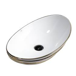 UMYWALKA NABLATOWA CERAMICZNA LAVI-WH-GL-LN-625 BIAŁA LAVI-WH-GL-LN-625