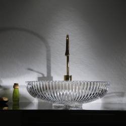 UMYWALKA NABLATOWA SZKLANA OWALNA BRILLANT3-TR-510 TRANSPARENTNA BRILLANT3-TR-510