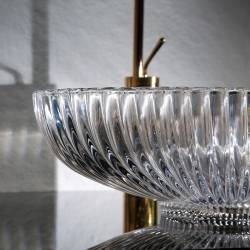 UMYWALKA NABLATOWA SZKLANA OWALNA BRILLANT3-TR-510 TRANSPARENTNA BRILLANT3-TR-510