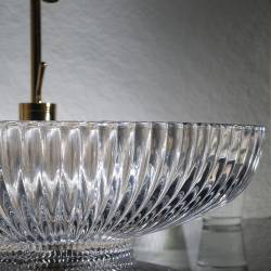 UMYWALKA NABLATOWA SZKLANA OWALNA BRILLANT3-TR-510 TRANSPARENTNA BRILLANT3-TR-510
