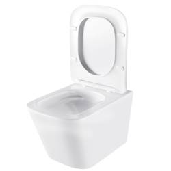 ZESTAW PODTYNKOWY WC STELAŻ HYDROSAN MISKA AQUA-WH-03 PRZYCISK BUTTON-6-WH BIAŁY