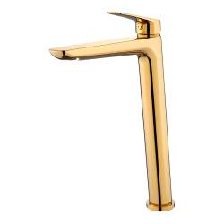 BATERIA UMYWALKOWA STOJĄCA WYSOKA ZŁOTA GRETA-H-GL