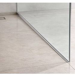 LISTWA SPADKOWA BRODZIKOWA CHROM PRAWA 1400 MM LSB-CH-R-140
