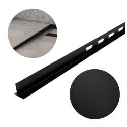 LISTWA SPADKOWA BRODZIKOWA CZARNY MAT PRAWA 1000 MM LSB-MTB-R-100