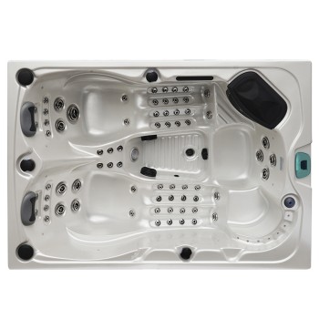 JACUZZI OGRODOWE WANNA SPA341 220x156 BIAŁA PERŁA