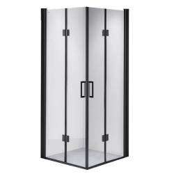 KABINA PRYSZNICOWA KWADRATOWA ZES-BS05C-100 CZARNA 100x100 CM