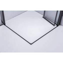 KABINA PRYSZNICOWA KWADRATOWA ZES-BS05C-100 CZARNA 100x100 CM