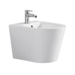 BIDET ŁAZIENKOWY PODWIESZANY WISZĄCY CERAMICZNY OWALNY BIAŁY BID-PRIMA-WH 49 CM BID-PRIMA-WH
