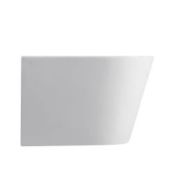 BIDET ŁAZIENKOWY PODWIESZANY WISZĄCY CERAMICZNY OWALNY BIAŁY BID-PRIMA-WH 49 CM BID-PRIMA-WH