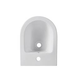 BIDET ŁAZIENKOWY PODWIESZANY WISZĄCY CERAMICZNY OWALNY BIAŁY BID-PRIMA-WH 49 CM BID-PRIMA-WH