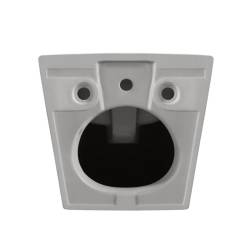 BIDET ŁAZIENKOWY PODWIESZANY WISZĄCY CERAMICZNY OWALNY BIAŁY BID-PRIMA-WH 49 CM BID-PRIMA-WH