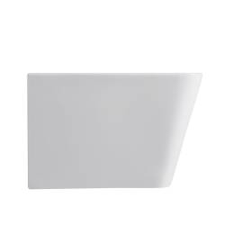 BIDET ŁAZIENKOWY PODWIESZANY WISZĄCY CERAMICZNY OWALNY BIAŁY BID-RAIN-WH 52 CM BID-RAIN-WH