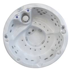 JACUZZI OGRODOWE WANNA SPA580W BIAŁA PERŁA OBUDOWA ANTRACYT 200X200 CM