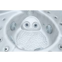 JACUZZI OGRODOWE WANNA SPA580W BIAŁA PERŁA OBUDOWA ANTRACYT 200X200 CM