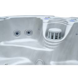 JACUZZI OGRODOWE WANNA SPA580W BIAŁA PERŁA OBUDOWA ANTRACYT 200X200 CM