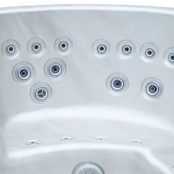 JACUZZI OGRODOWE WANNA SPA580W BIAŁA PERŁA OBUDOWA ANTRACYT 200X200 CM