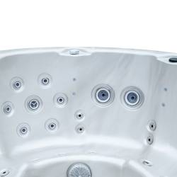 JACUZZI OGRODOWE WANNA SPA580W BIAŁA PERŁA OBUDOWA ANTRACYT 200X200 CM