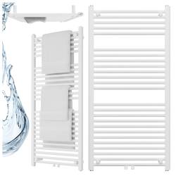 GRZEJNIK ŁAZIENKOWY ŚCIENNY PIONOWY WODNY DRABINKA 120x60 CORSO-WH-1 BIAŁY CORSO-WH-1