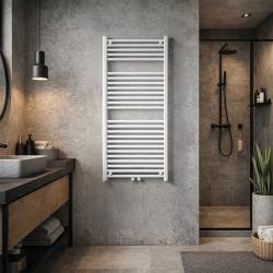 GRZEJNIK ŁAZIENKOWY ŚCIENNY PIONOWY WODNY DRABINKA 120x60 CORSO-WH-1 BIAŁY CORSO-WH-1