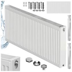 GRZEJNIK PŁYTOWY STALOWY ŚCIENNY PANELOWY CO TYP 22 PODŁĄCZENIE BOCZNE 60x120 BIAŁY CALOR-WH-3