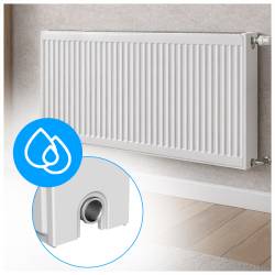 GRZEJNIK PŁYTOWY STALOWY ŚCIENNY PANELOWY CO TYP 22 PODŁĄCZENIE BOCZNE 60x120 BIAŁY CALOR-WH-3