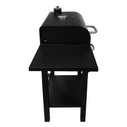 GRILL WĘGLOWY ZAMYKANY OGRODOWY DUŻY Z POKRYWĄ PÓŁKAMI TERMOMETR KOMIN VL18