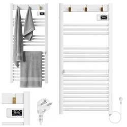 GRZEJNIK ŁAZIENKOWY ELEKTRYCZNY ALUMINIOWY DRABINKA ECO 500W YASUR BIAŁY YASUR-WH