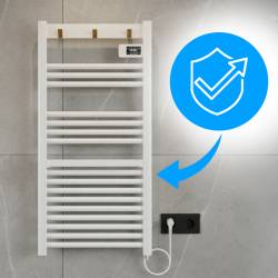 GRZEJNIK ŁAZIENKOWY ELEKTRYCZNY ALUMINIOWY DRABINKA ECO 500W YASUR BIAŁY YASUR-WH