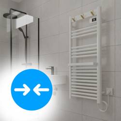 GRZEJNIK ŁAZIENKOWY ELEKTRYCZNY ALUMINIOWY DRABINKA ECO 500W YASUR BIAŁY YASUR-WH